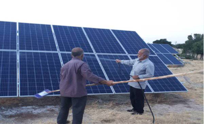 نخستین نیروگاه خورشیدی روی کانال پساب کشور به بهره‌برداری رسید