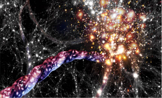 کشف بزرگترین ساختارهای چرخشی در کیهان/ ساختارهای کیهانی به طول صدها میلیون سال نوری