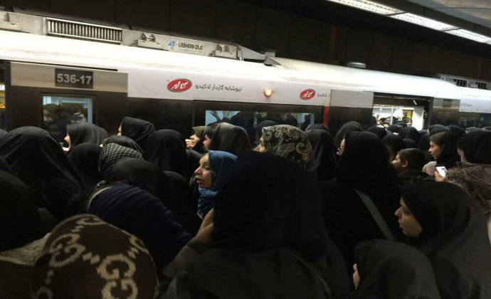 علت اختلال در خط یک متروی تهران
