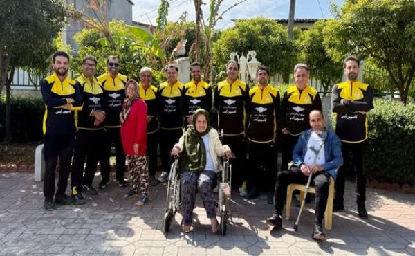 اقدام فرهنگی و مهربانانه باشگاه رسانه ورزش مازندران در جمع سالمندان