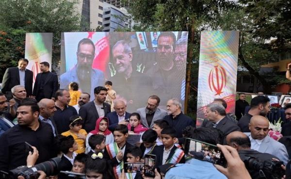 حضور پزشکیان در آیین گرامیداشت یاد شهدای خردسال تجاوز رژیم صهیونیستی