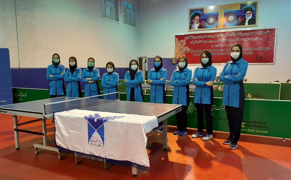نخستین پیروزی تیم دانشگاه آزاد اسلامی در لیگ برتر تنیس روی میز بانوان باشگاه‌های کشور