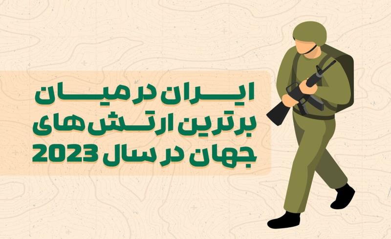 رتبه هفدهم ایران در میان برترین ارتش های جهان+ اینفوگرافیک
