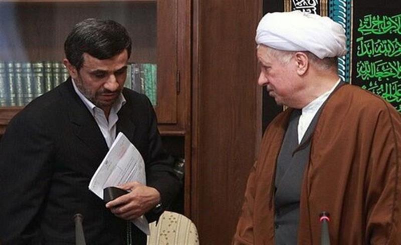 رویارویی فریب دهنده آیت الله رفسنجانی و احمدی نژاد+عکس